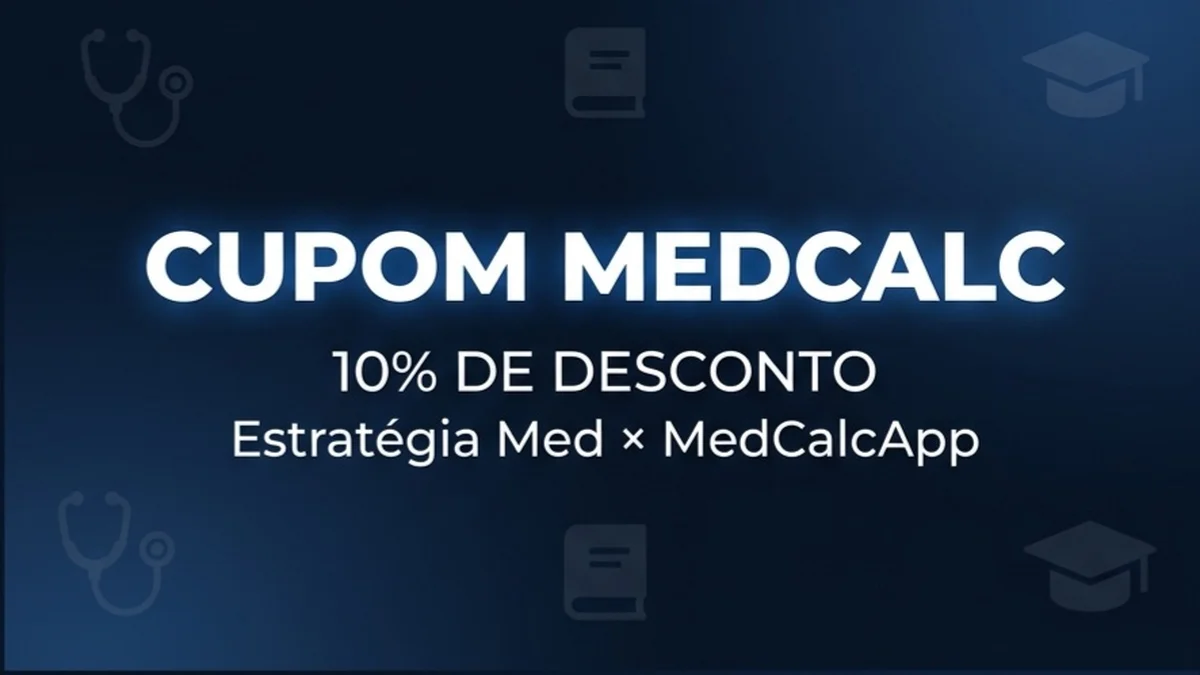 Cupom de Desconto MEDCALC: 10% Off no Estratégia Med